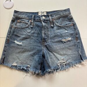 We The Free Urban Outfitters Denim‎ Shorts Distressed Raw Hem Womens